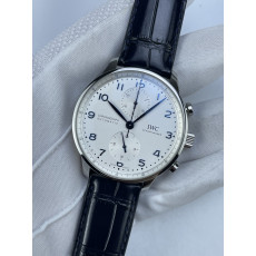 (준비완료/특급배송)NO.2632/ZF공장 V3 IWC IW3716 포루트기저 화이트다이얼 블루핸즈 가죽